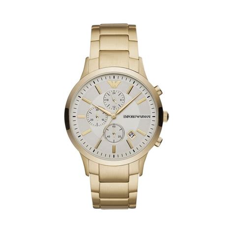 armani watches men gold|emporio armani men's watches.